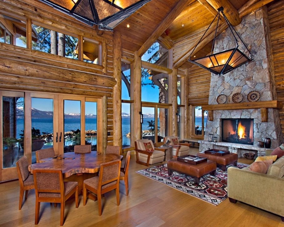 Шикарные деревянные интерьеры