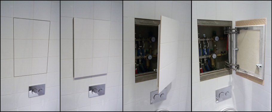 Сантехнический скрытый люк (под поддоном душа)