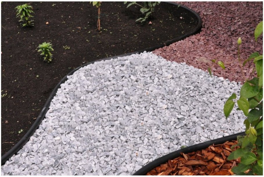 Бордюр Gidrolica line б-100.8.4.5 - пластиковый черный l1000