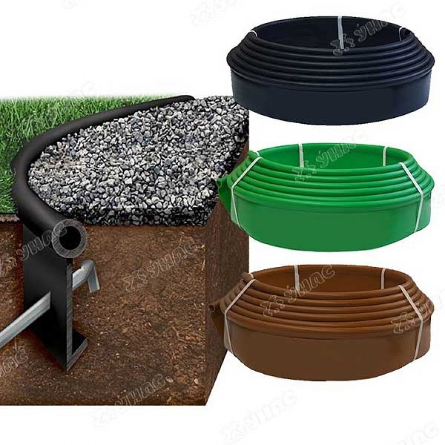 Гибкий садовый пластиковый бордюр ЭКОСАД