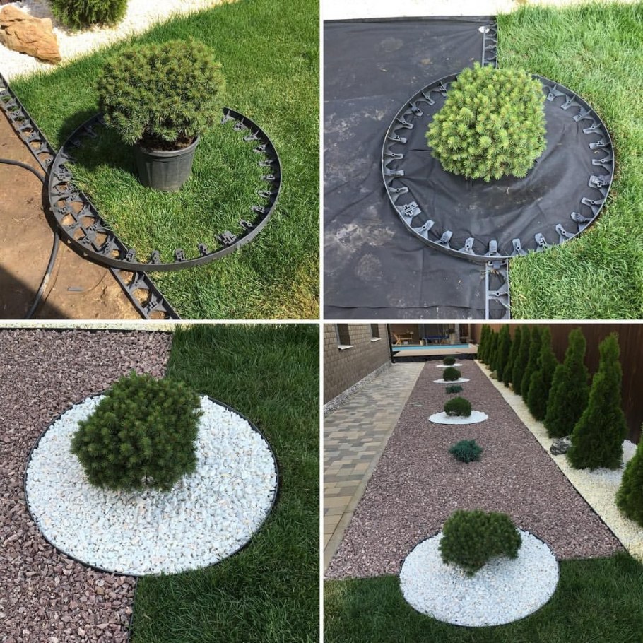 Мульчирование газона корой