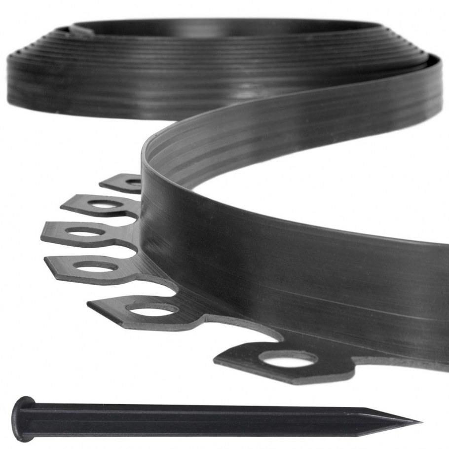 Бордюр садовый Prosperplast palisada ipak2-r222, 3.8м, коричневый