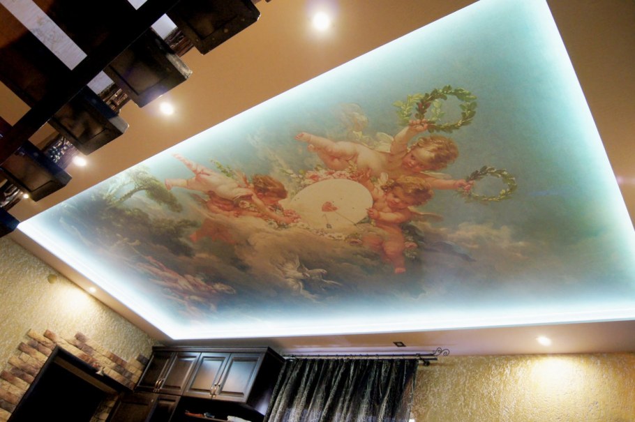 Натяжные потолки с фотопечатью