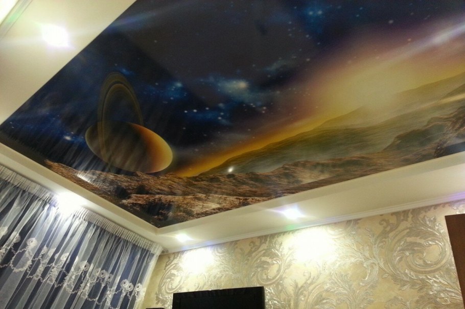 Натяжные потолки с фотопечатью