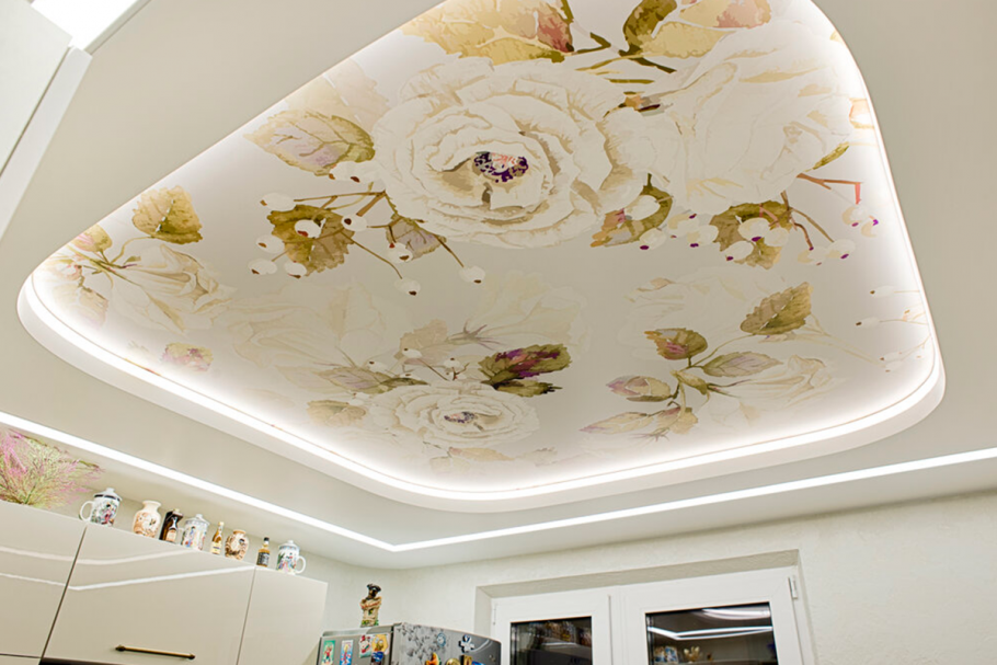 Фотопечать на потолке