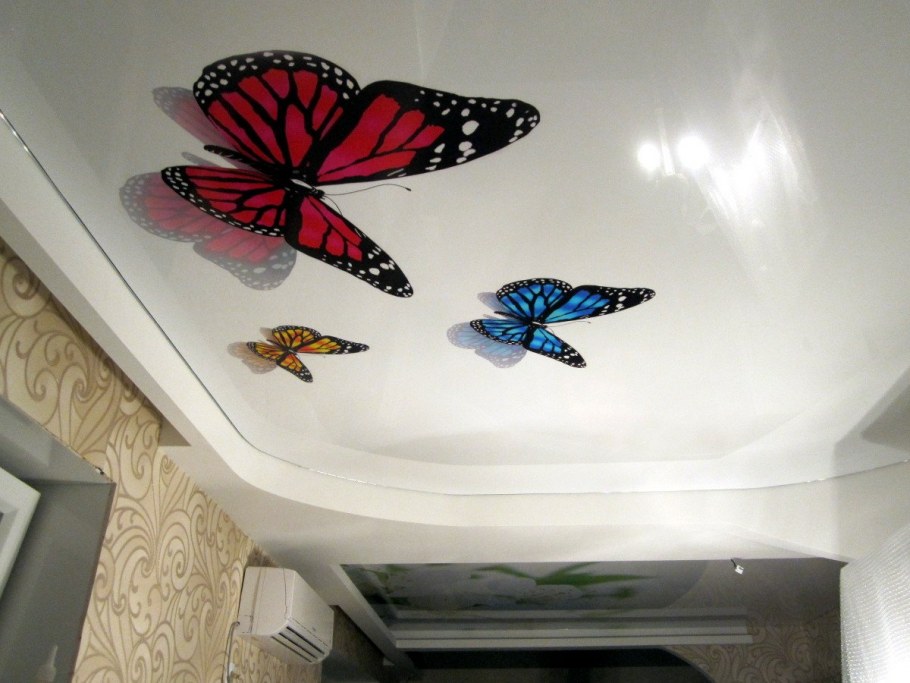 3 Д натяжные потолки для кухни