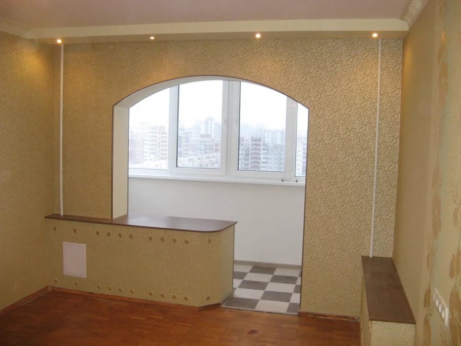 Оконный проем на лоджию