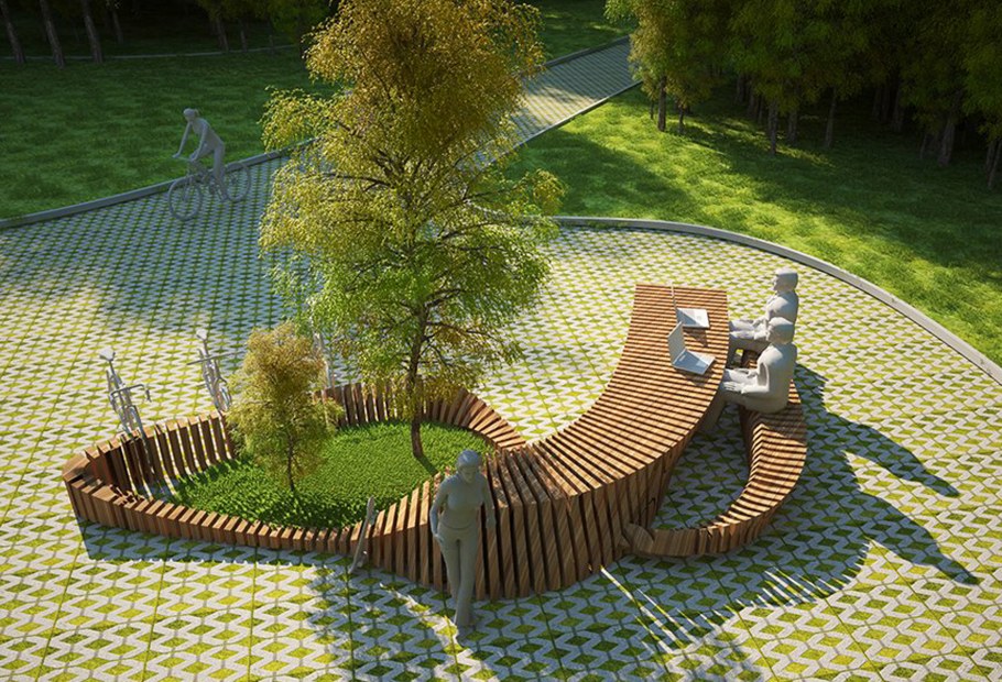 Эксплуатируемая плоская кровля Green Roof