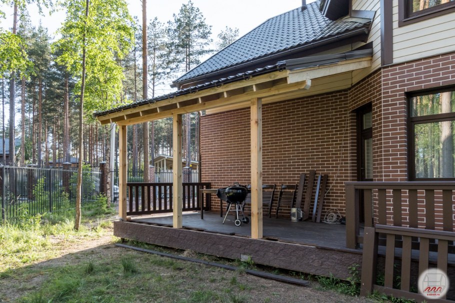 Пергола деревянная хайтек