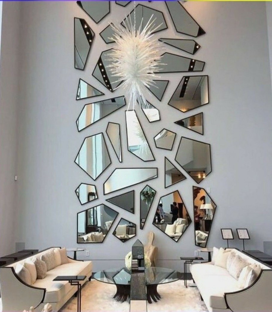 Композиция из зеркал на стену