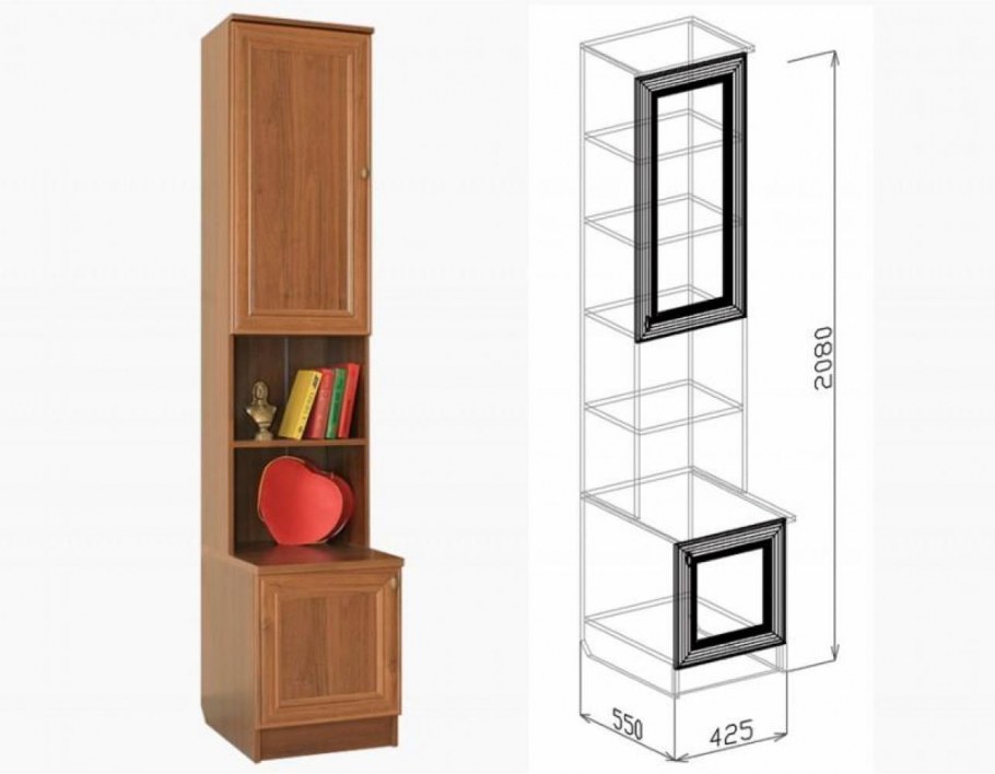 Пенал п600х св-мебель