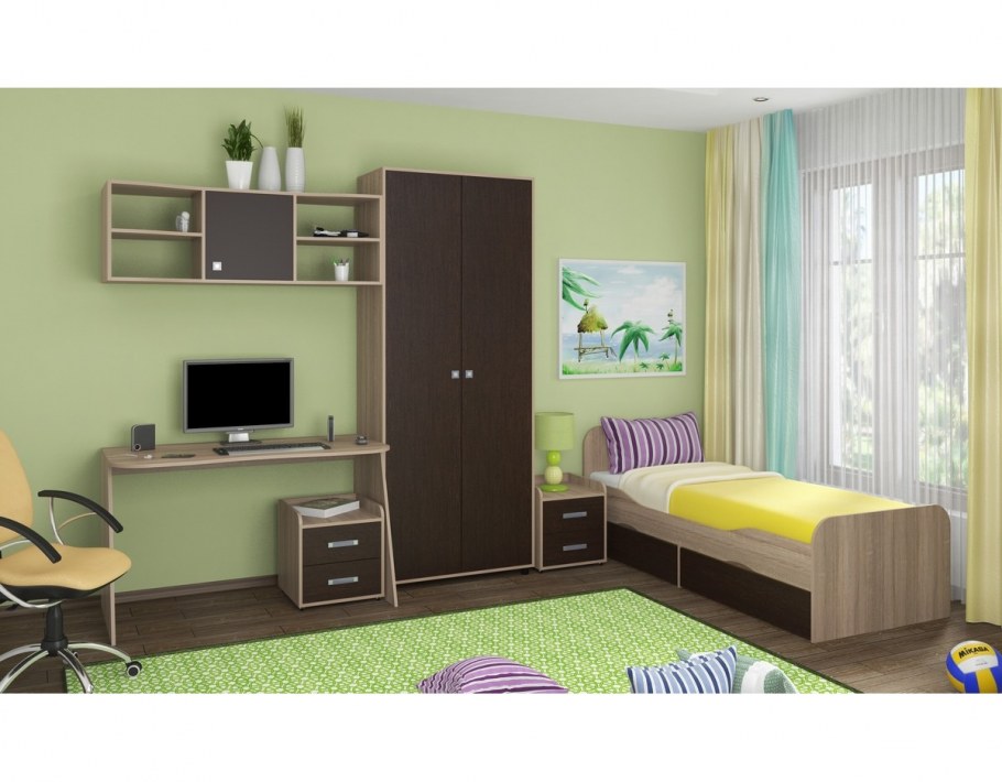 Мебель Дельта детская венге-дуб