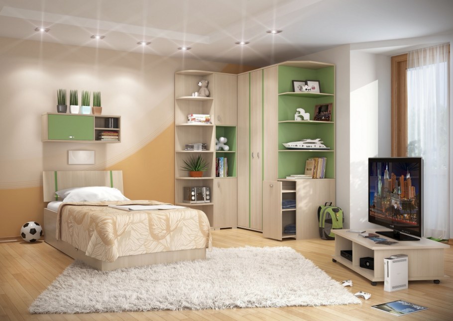 Шкаф в подростковую комнату для девочки