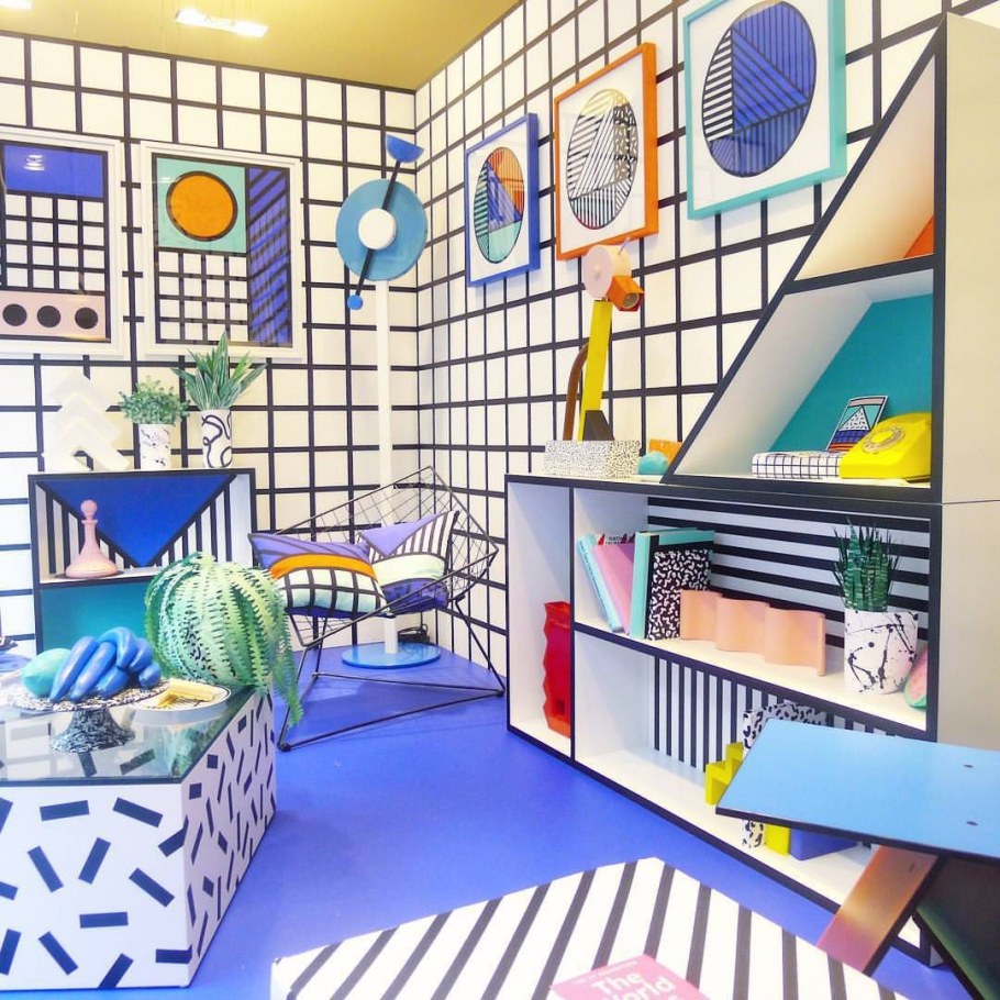 Комната в стиле Мемфис