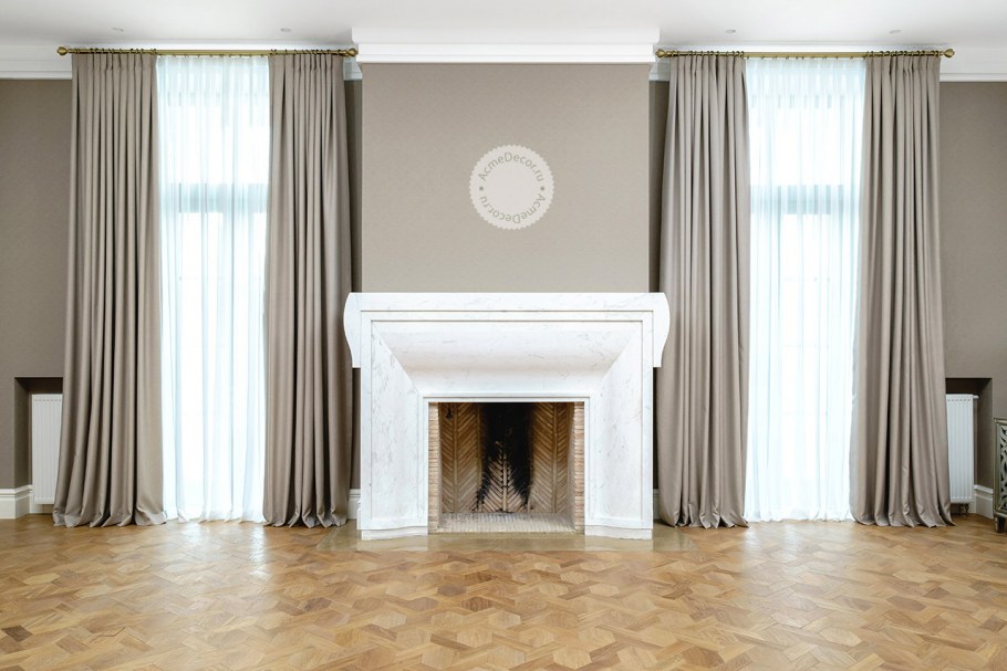 Шторы для каминного зала