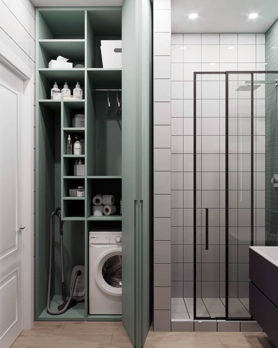 Планировка ванной комнаты с душевой