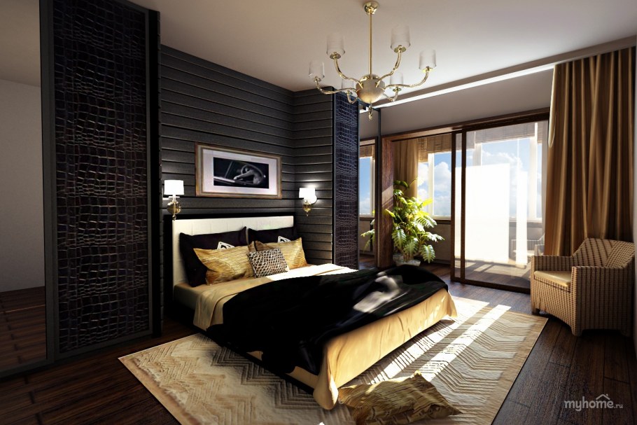 Европейский интерьер спальни