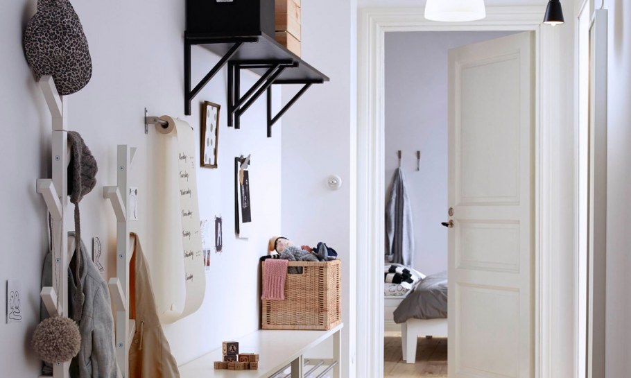 Интерьер маленькой прихожей икеа