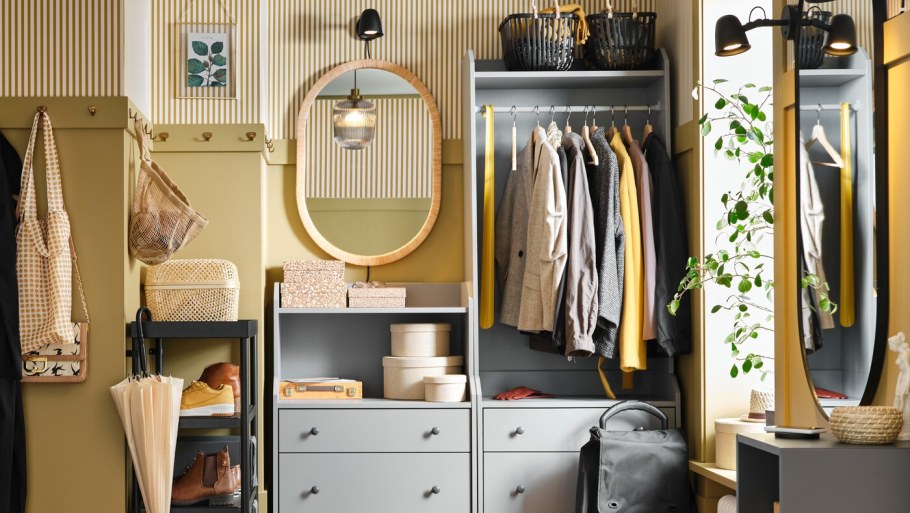 Прихожая икеа в интерьере