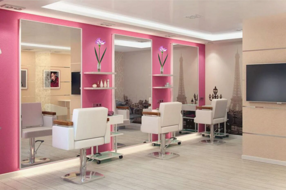 Интерьеры парикмахерских