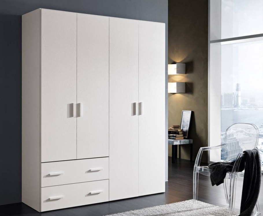 Распашной шкаф Пронто-2-100-220 белый