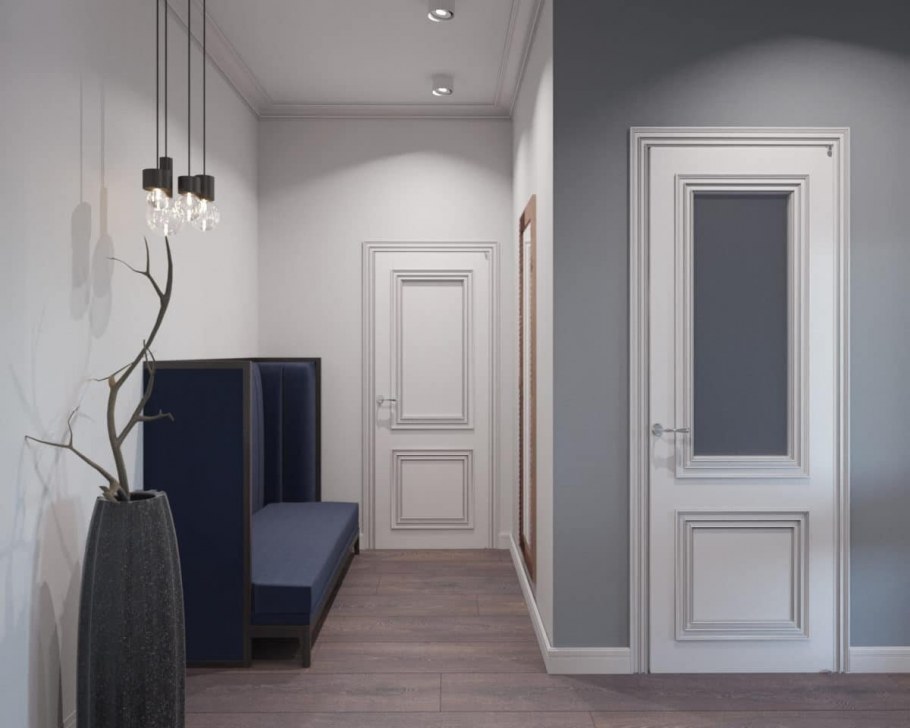 Прихожая в светлых тонах