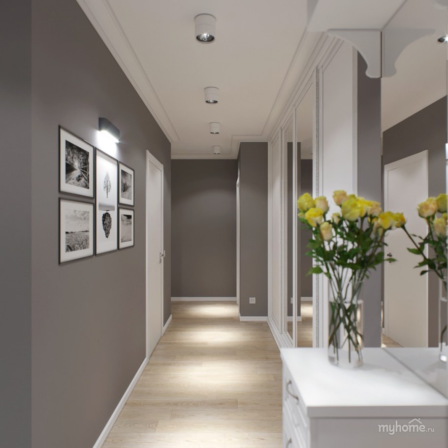 Серая прихожая