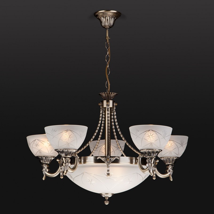 Люстра классика - 60006/8 античная бронза