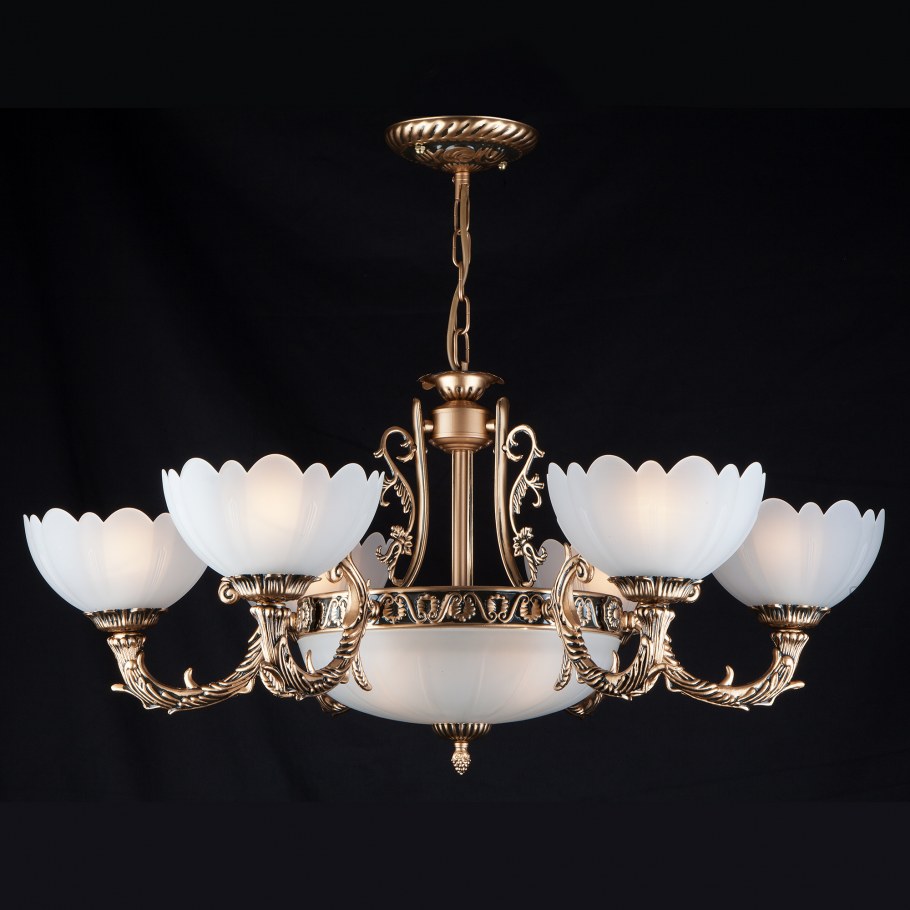 Люстра Евросвет 6051/6+3 античная бронза