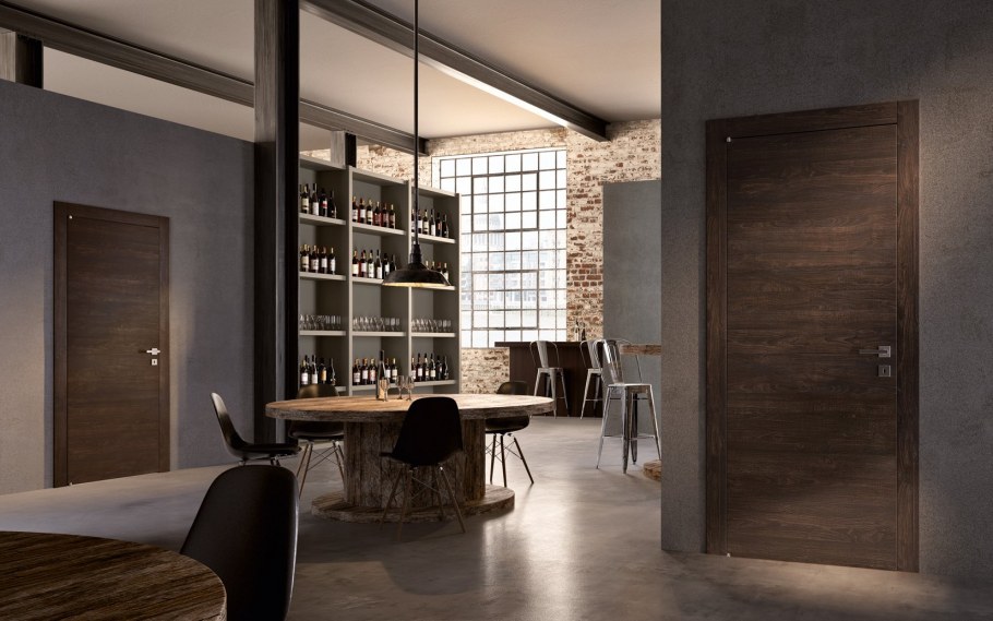 Межкомнатные двери в стиле лофт