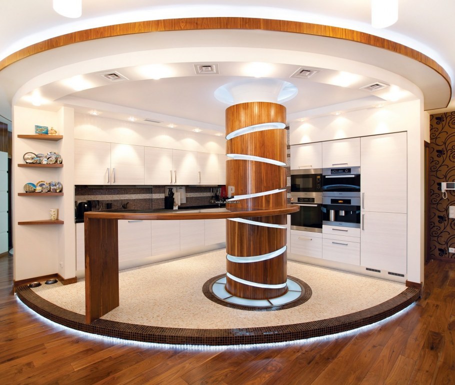 Барная стойка полукругом