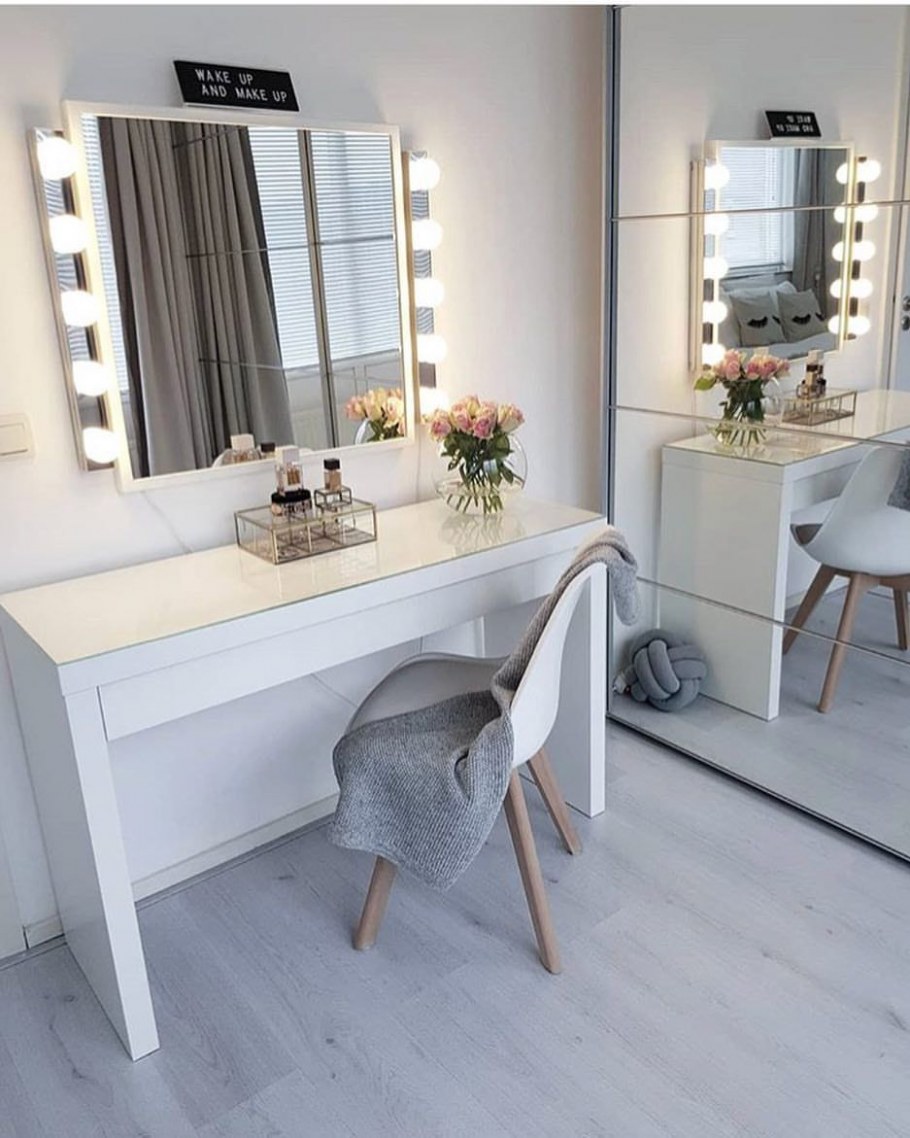 Икеа туалетный стол МАЛЬМ белый