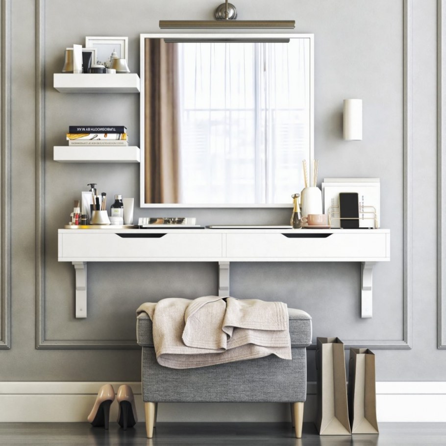 EKBY Alex ЭКБИ Алекс / Ramshult рамсгульт полка навесная, белый/белый119x29 см