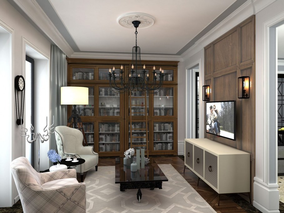 Кабинет в неоклассическом стиле