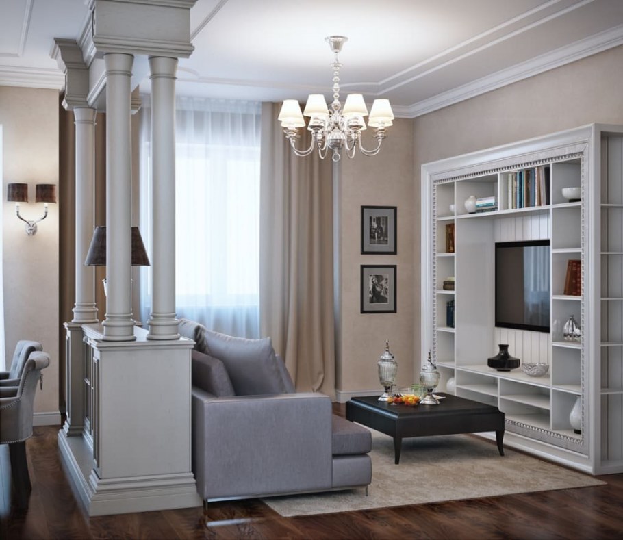Гостиная в стиле Неоклассика