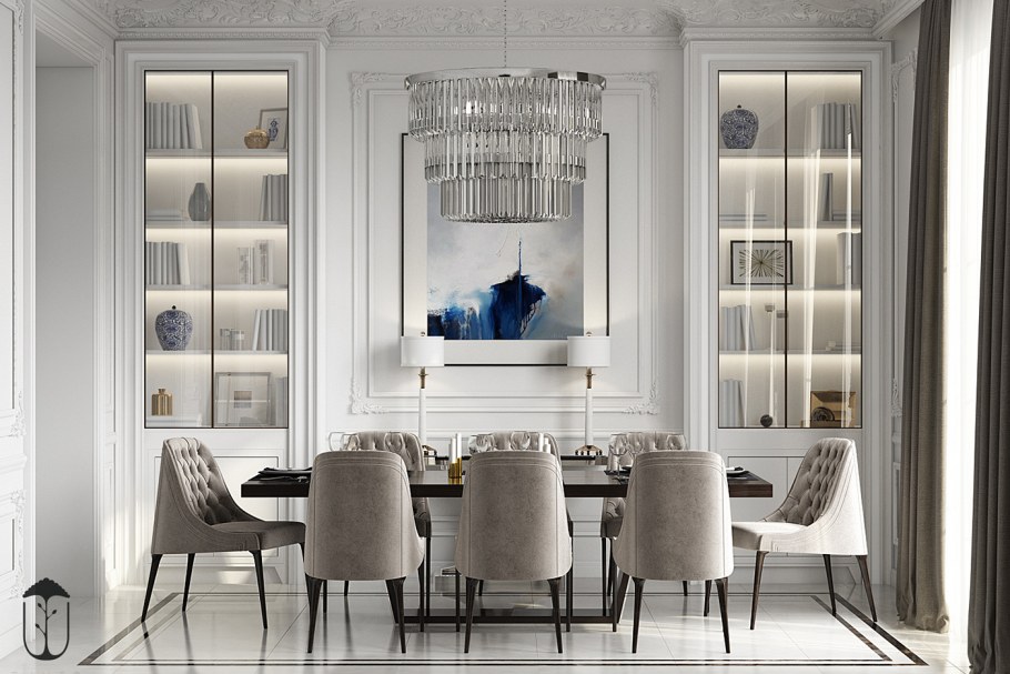 Гостиная мебель Неоклассика светлая