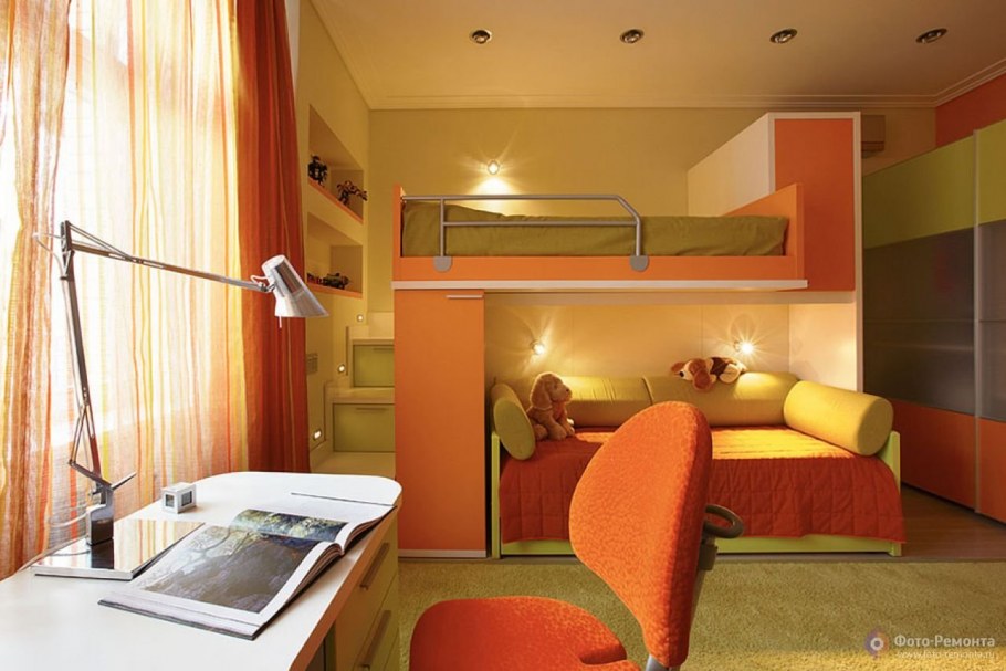 Детская комната 15 кв.м для двоих детей икеа