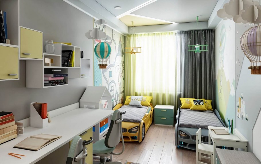 Детская узкая на 2 мальчиков