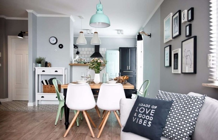 Кухня гостинная Сканди