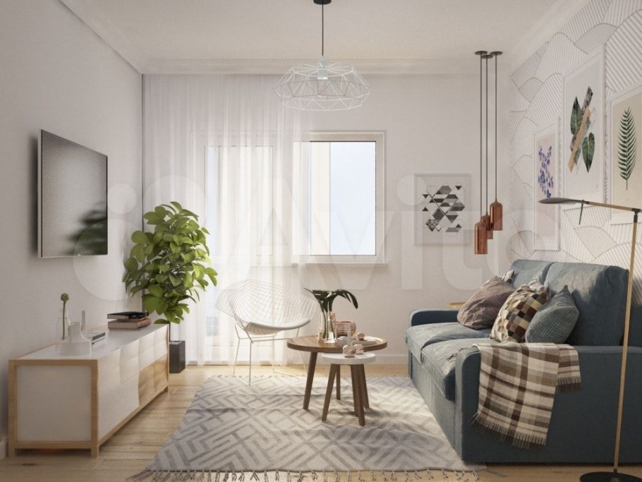 Однокомнатная квартира в скандинавском стиле