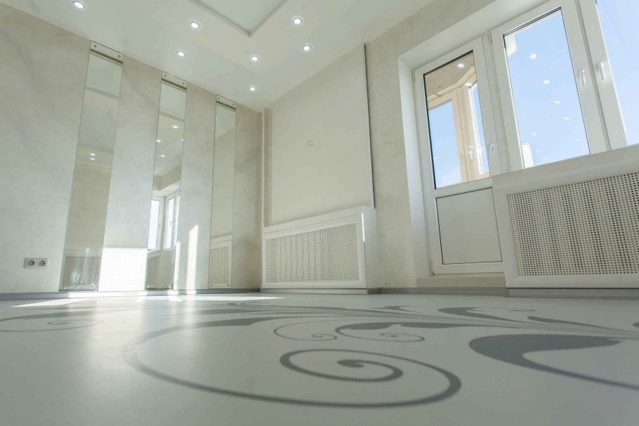 Наливной пол в интерьере