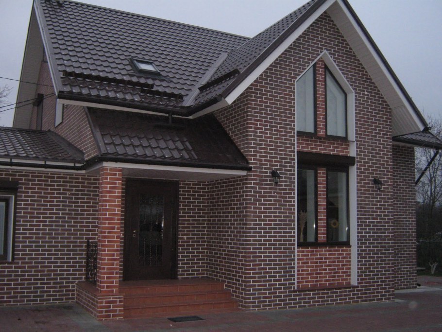 Красивые фасады из кирпича