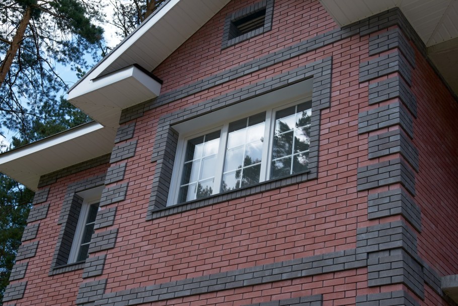 Фасады домов из облицовочного кирпича
