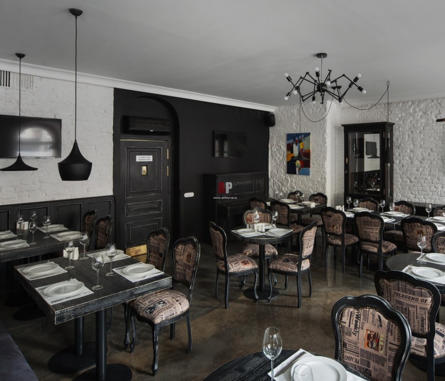 Фьюжен в интерьере в ресторане