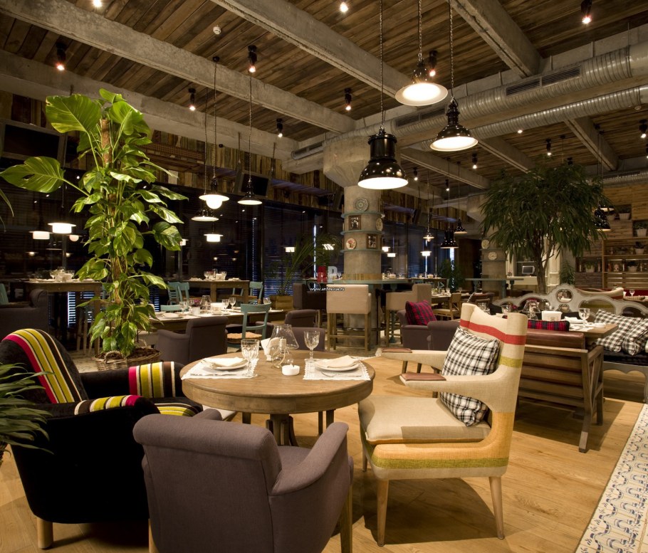 Фьюжн интерьер ресторан