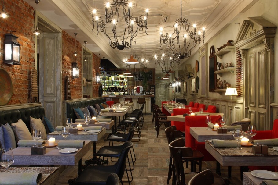 Оригинальный интерьер ресторана