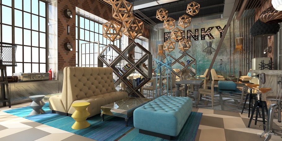 Стиль Фьюжн restoran Bar