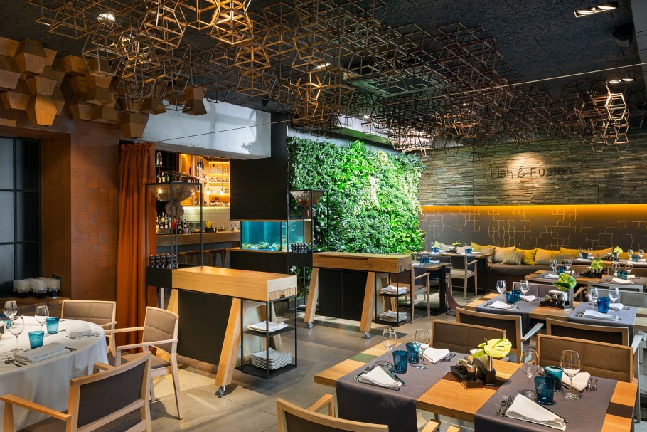 Интерьер кухни в стиле кофейни