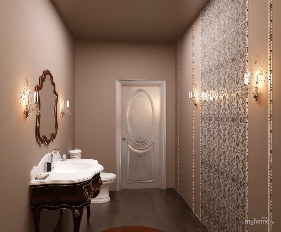 Трюфельный цвет стен в интерьере