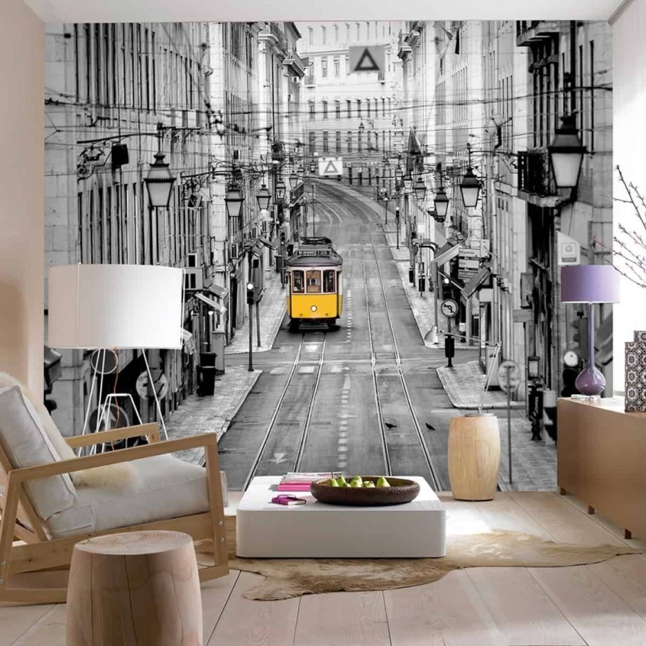 Стильные фотообои в интерьере